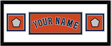 Houston Name & 2 World Series Champions Patches - Alternate Orange - Double Mat 2