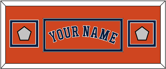 Houston Name & 2 World Series Champions Patches - Alternate Orange - Signature Tier 4