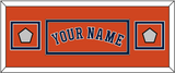 Houston Name & 2 World Series Champions Patches - Alternate Orange - Double Mat 4