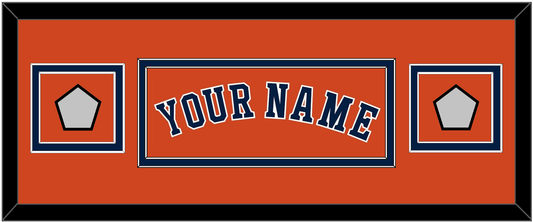 Houston Name & 2 World Series Champions Patches - Alternate Orange - Signature Tier 4