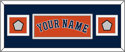 Houston Name & 2 World Series Jersey Patches - Alternate Orange - Signature Tier 6