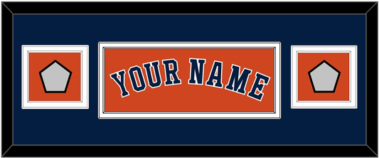 Houston Name & 2 World Series Champions Patches - Alternate Orange - Signature Tier 6