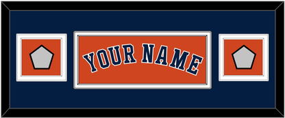 Houston Name & 2 World Series Jersey Patches - Alternate Orange - Signature Tier 6
