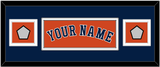 Houston Name & 2 World Series Champions Patches - Alternate Orange - Double Mat 6