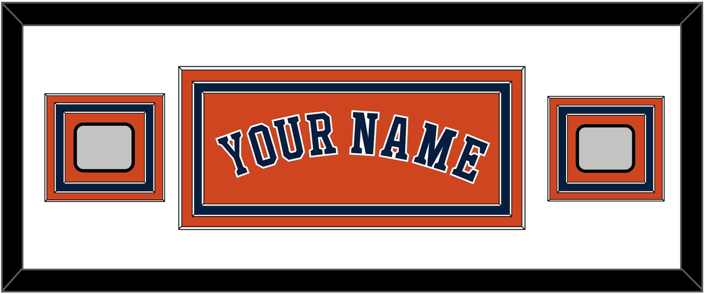 Houston Name & 2 World Series Champions Patches - Alternate Orange - Premier Tier 2