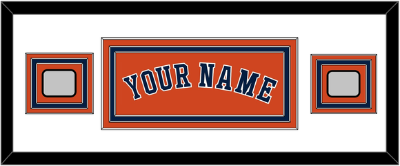 Houston Name & 2 World Series Champions Patches - Alternate Orange - Triple Mat 2