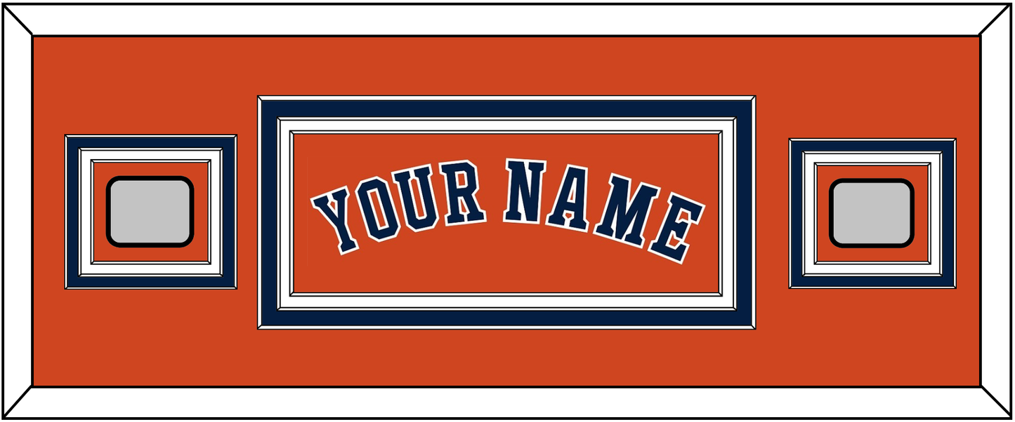 Houston Name & 2 World Series Jersey Patches - Alternate Orange - Premier Tier 4