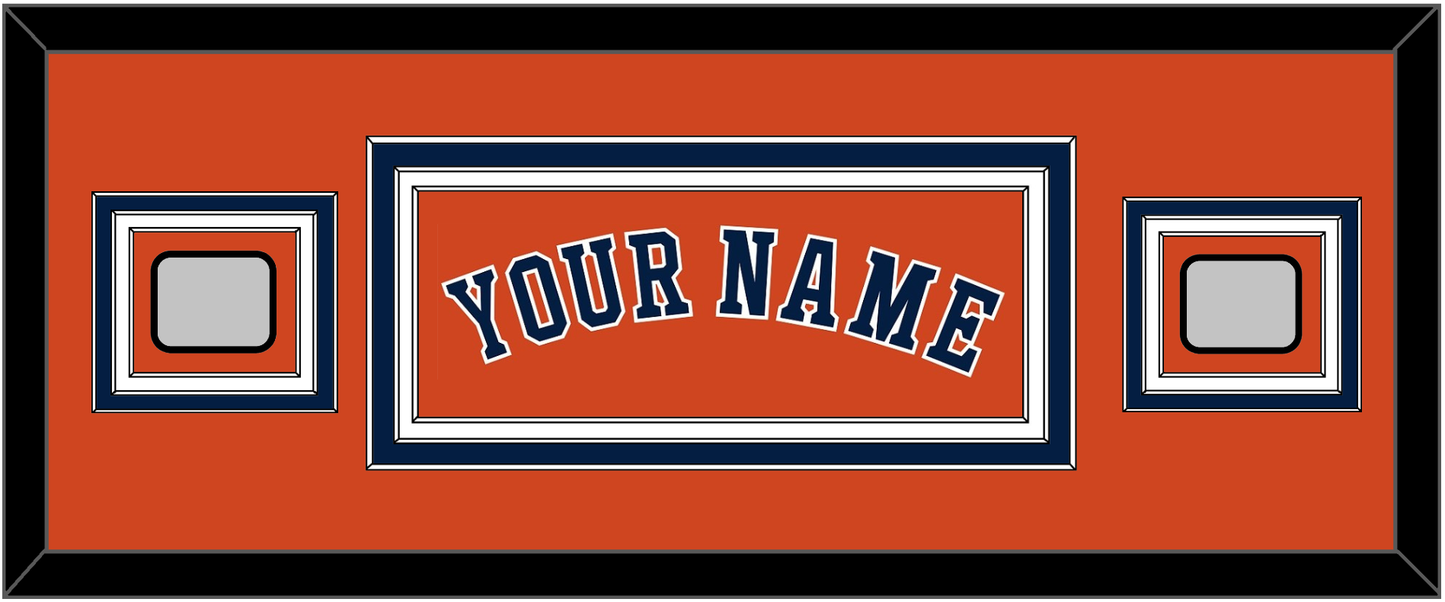 Houston Name & 2 World Series Jersey Patches - Alternate Orange - Premier Tier 4
