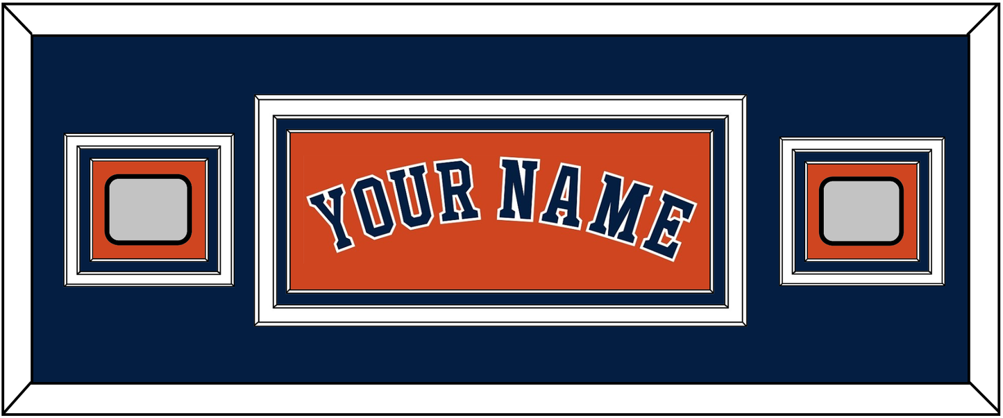 Houston Name & 2 World Series Champions Patches - Alternate Orange - Premier Tier 6