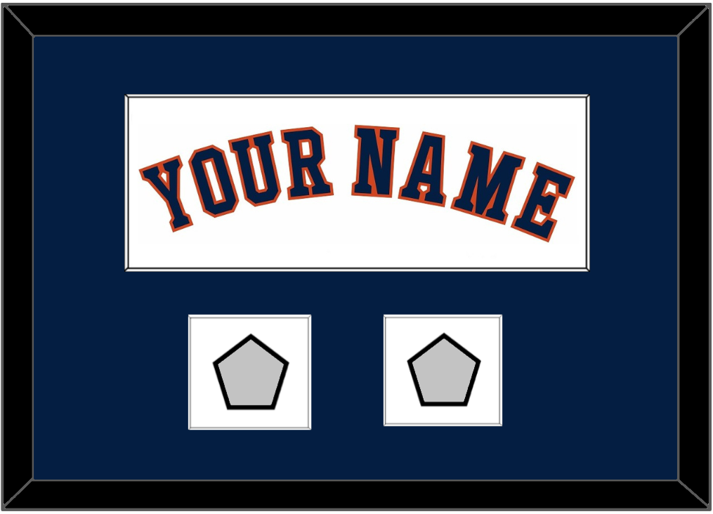 Houston Name & 2 World Series Champions Patches - Home White - Essential Tier 1
