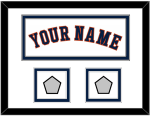 Houston Name & 2 World Series Jersey Patches - Home White - Double Mat 1