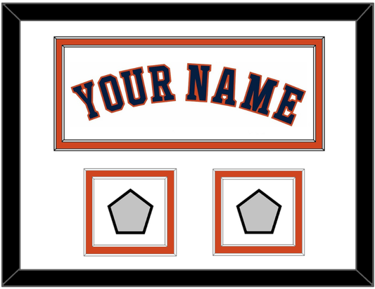 Houston Name & 2 World Series Champions Patches - Home White - Signature Tier 3