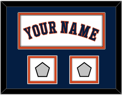 Houston Name & 2 World Series Champions Patches - Home White - Signature Tier 5