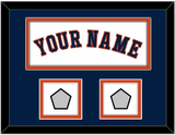 Houston Name & 2 World Series Champions Patches - Home White - Double Mat 5