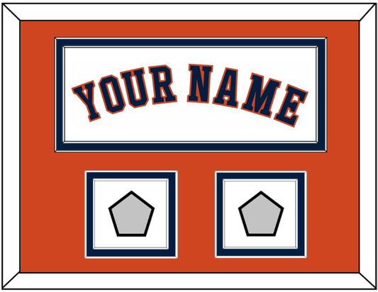 Houston Name & 2 World Series Champions Patches - Home White - Signature Tier 7