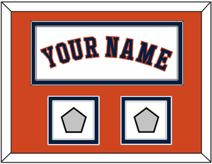 Houston Name & 2 World Series Jersey Patches - Home White - Double Mat 7