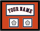 Houston Name & 2 World Series Jersey Patches - Home White - Double Mat 7