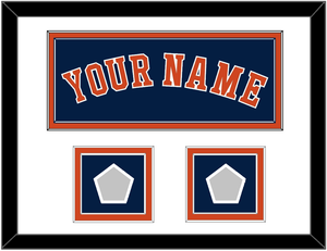 Houston Name & 2 World Series Champions Patches - Alternate Blue - Double Mat 1