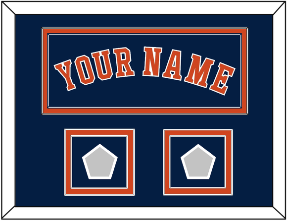 Houston Name & 2 World Series Champions Patches - Alternate Blue - Double Mat 3