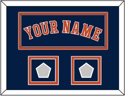 Houston Name & 2 World Series Jersey Patches - Alternate Blue - Signature Tier 3