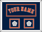 Houston Name & 2 World Series Jersey Patches - Alternate Blue - Double Mat 3