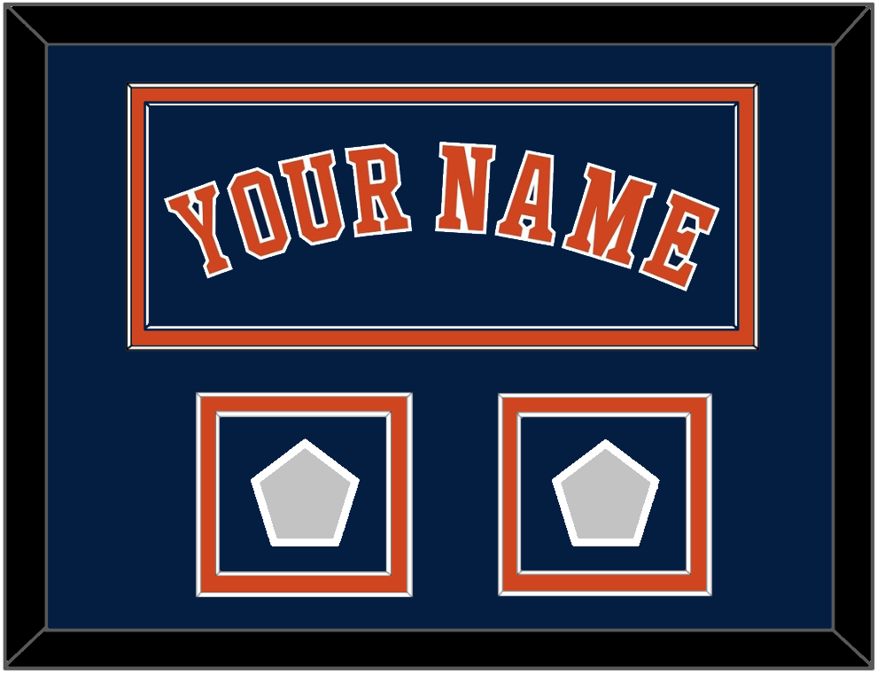 Houston Name & 2 World Series Jersey Patches - Alternate Blue - Signature Tier 3