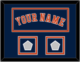 Houston Name & 2 World Series Jersey Patches - Alternate Blue - Double Mat 3