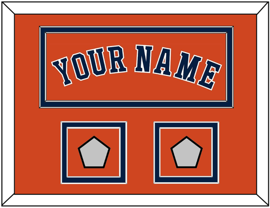 Houston Name & 2 World Series Champions Patches - Alternate Orange - Signature Tier 3