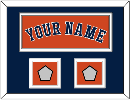 Houston Name & 2 World Series Jersey Patches - Alternate Orange - Signature Tier 5