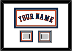 Houston Name & 2 World Series Champions Patches - Home White - Triple Mat 1