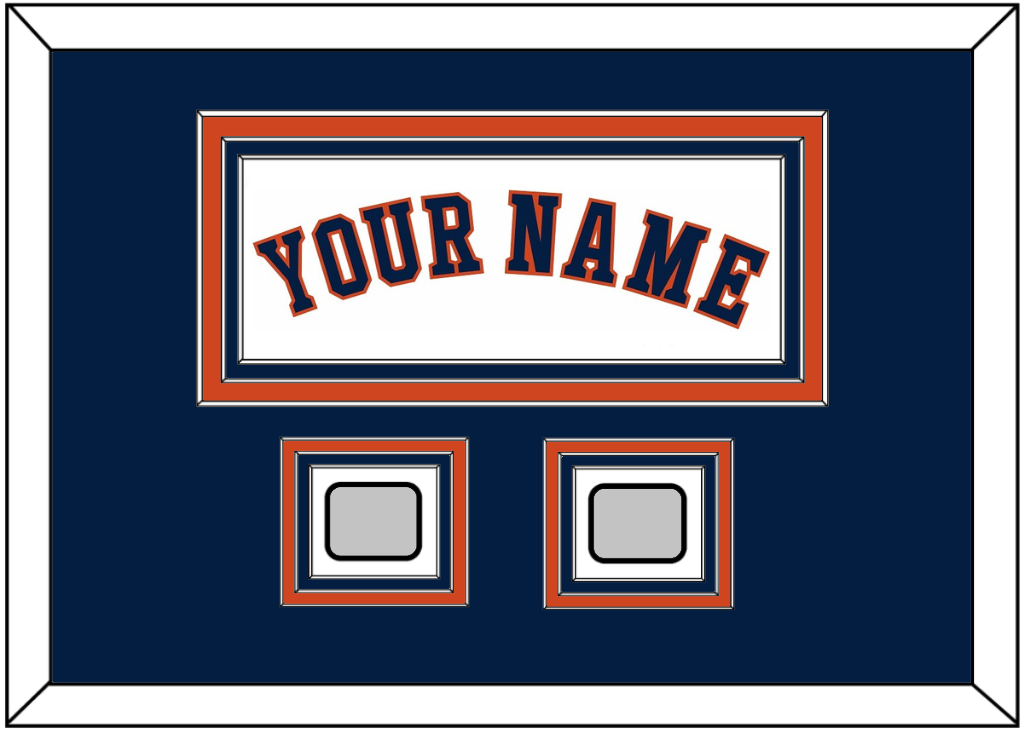 Houston Name & 2 World Series Champions Patches - Home White - Premier Tier 3