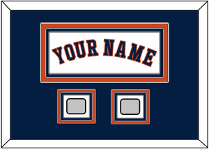 Houston Name & 2 World Series Champions Patches - Home White - Triple Mat 3