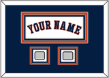 Houston Name & 2 World Series Champions Patches - Home White - Triple Mat 3