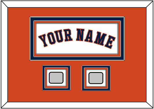 Houston Name & 2 World Series Champions Patches - Home White - Premier Tier 5