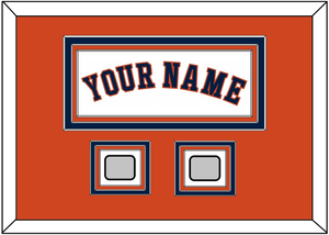 Houston Name & 2 World Series Jersey Patches - Home White - Triple Mat 5