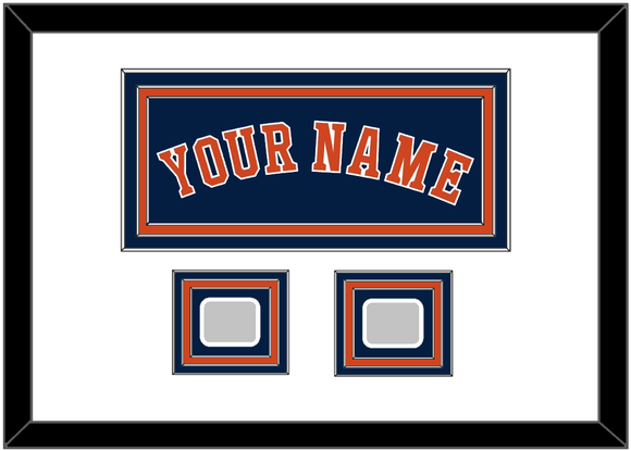 Houston Name & 2 World Series Champions Patches - Alternate Blue - Triple Mat 1