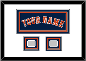 Houston Name & 2 World Series Jersey Patches - Alternate Blue - Triple Mat 1