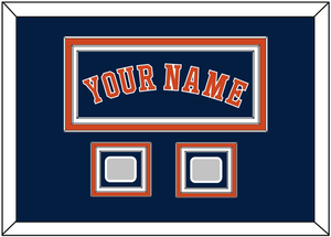 Houston Name & 2 World Series Jersey Patches - Alternate Blue - Triple Mat 3