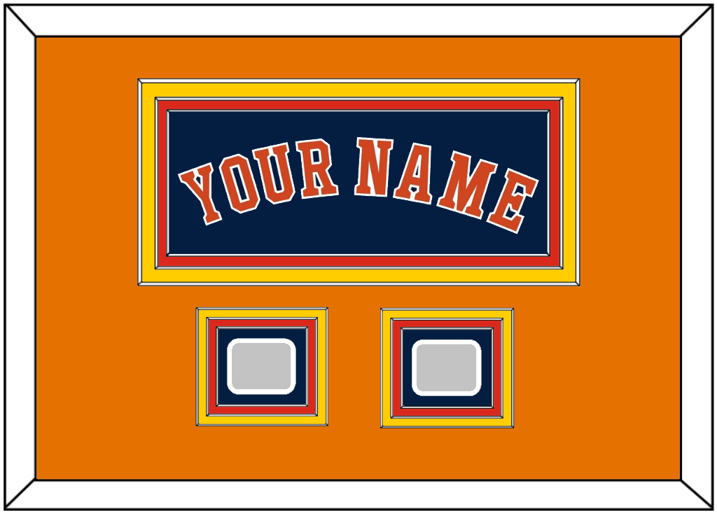 Houston Name & 2 World Series Jersey Patches - Alternate Blue - Premier Tier 5