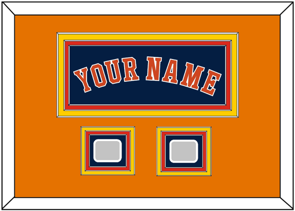 Houston Name & 2 World Series Jersey Patches - Alternate Blue - Triple Mat 5