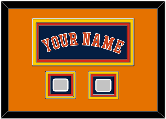 Houston Name & 2 World Series Champions Patches - Alternate Blue - Premier Tier 5