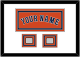 Houston Name & 2 World Series Jersey Patches - Alternate Orange - Triple Mat 1