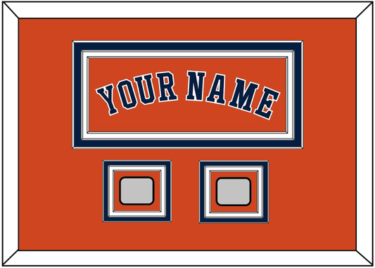 Houston Name & 2 World Series Jersey Patches - Alternate Orange - Premier Tier 3