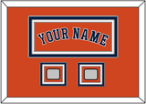 Houston Name & 2 World Series Jersey Patches - Alternate Orange - Triple Mat 3