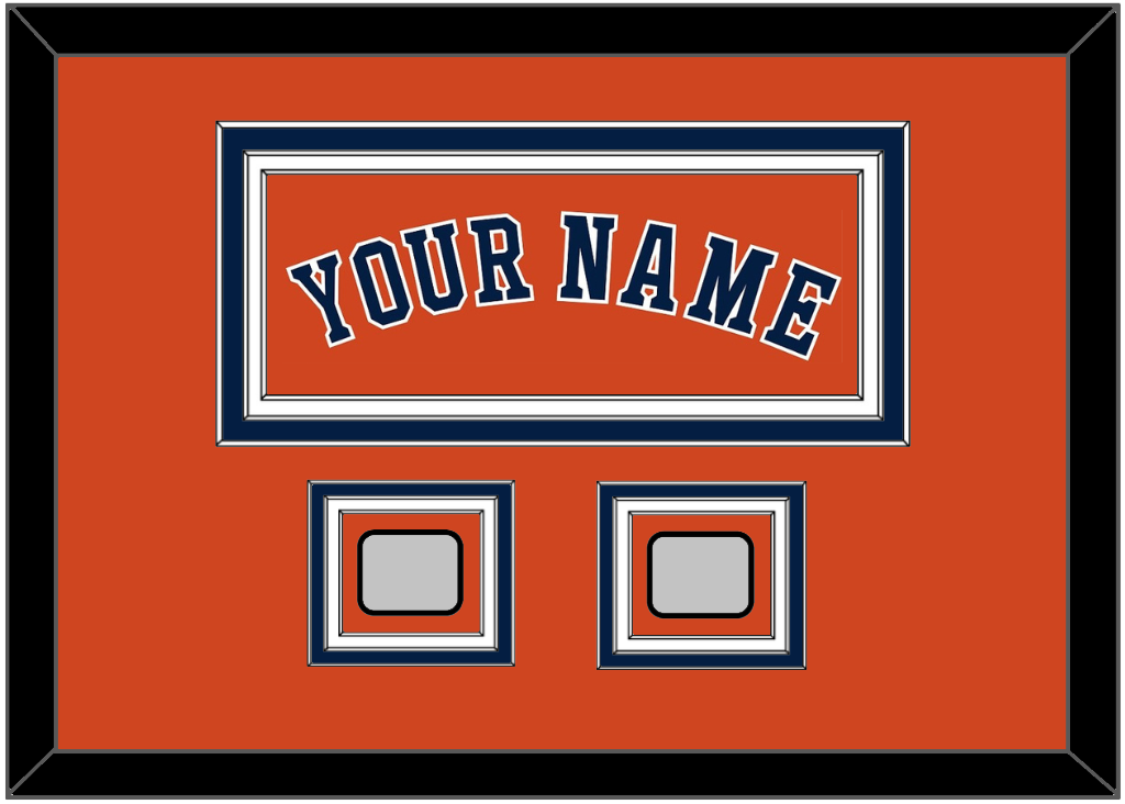 Houston Name & 2 World Series Jersey Patches - Alternate Orange - Premier Tier 3
