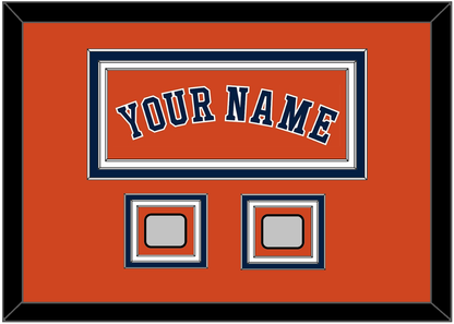 Houston Name & 2 World Series Jersey Patches - Alternate Orange - Premier Tier 3