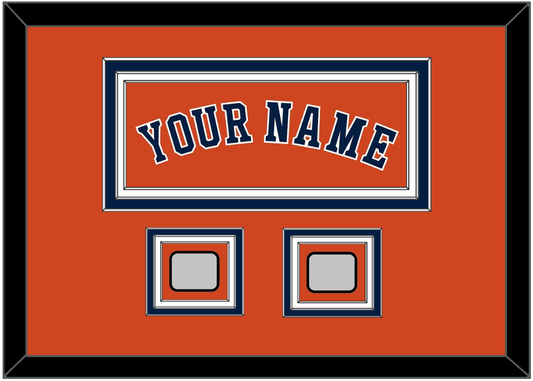 Houston Name & 2 World Series Champions Patches - Alternate Orange - Premier Tier 3