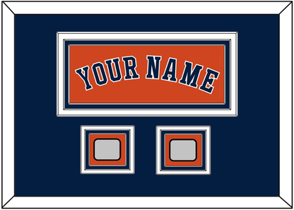 Houston Name & 2 World Series Jersey Patches - Alternate Orange - Premier Tier 5