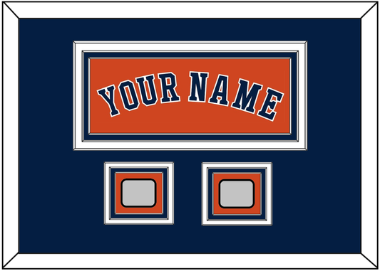 Houston Name & 2 World Series Champions Patches - Alternate Orange - Premier Tier 5