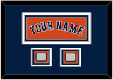 Houston Name & 2 World Series Jersey Patches - Alternate Orange - Triple Mat 5